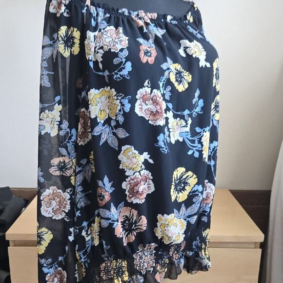 Charter Club‎ Floral Ruffle Hem Blouse – Size XXL - Picture 6 of 10